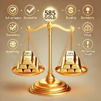 Золото 585 пробы: рассматриваем плюсы и минусы