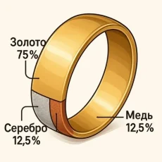 750 проба золота: разбираем сплав под микроскопом