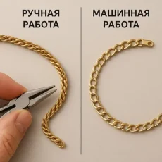 Разница между цепочками ручной и машинной работы