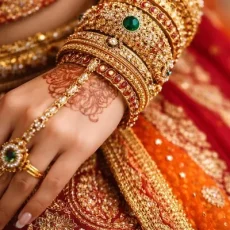 Индийские золотые браслеты